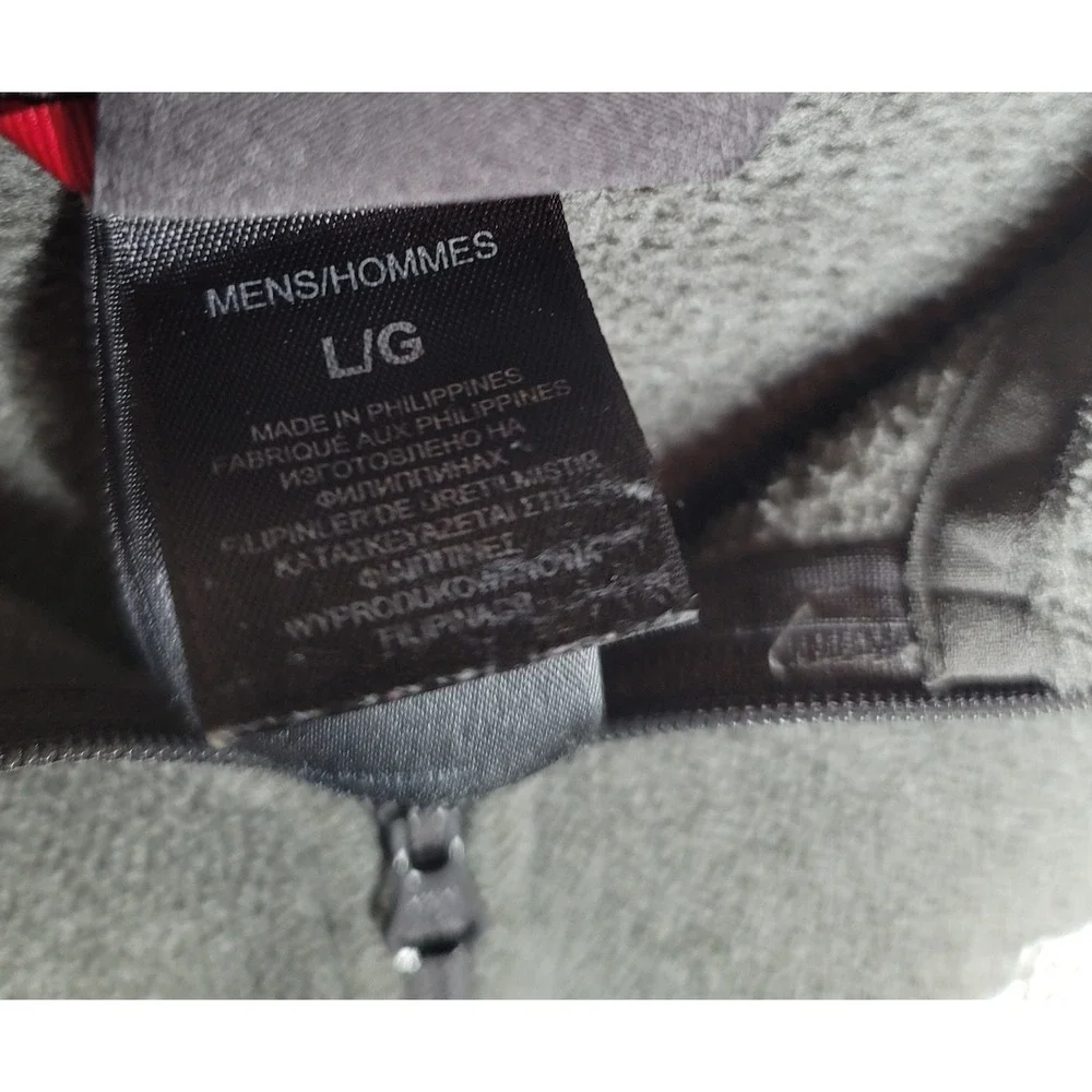 The‎ North Face Fleece Pullover Men's Large Grey 1/4 Zip Lightweight Jacket